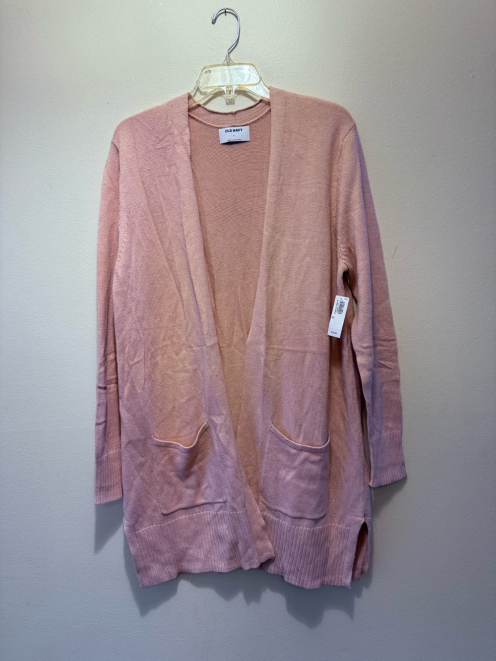 Old Navy Pink Open-Front Women's Cardigan with Pockets